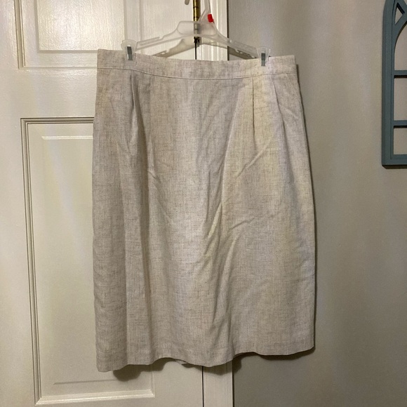 Sag Harbor Dresses & Skirts - Sag Harbor Elegant Beige A-Line Skirt